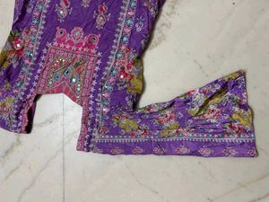 Purple Floral suit