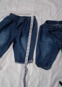 Kids Denim Capri Pants - Size Unknown