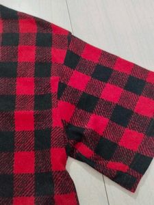 Red &amp; Black Checkered Tee