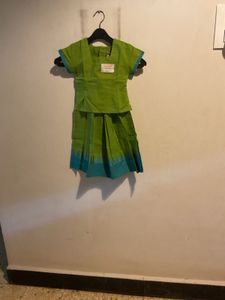 Cute Green Skirt Blouse Set