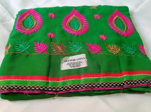 Embroidery 😍 Work Saree