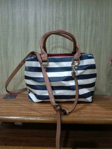 Aldo Striped Handbag