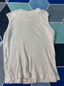 White Sleeveless Top