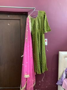 Anarkali kurta dupatta set