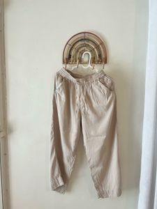 Beige Casual Pants