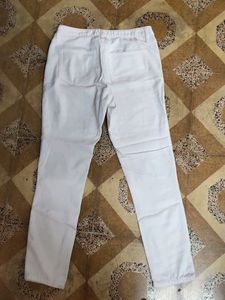 Skinny Off White Pent