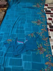 Embroidered saree