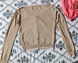Tan Cardigan - Long Sleeve Knitwear