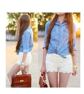 Y2k Korean Lace Short
