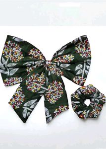 Hair Bow & Scrunchie Set