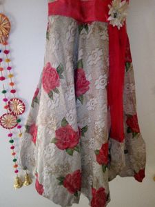 Heavy Partywear Gown With Many Layers