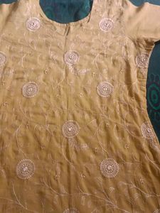 Light Green Embroidery Kurta