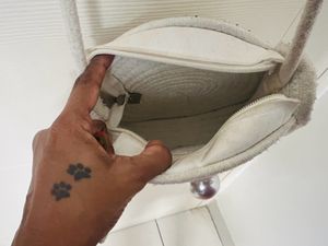 White Jute Sling Bag