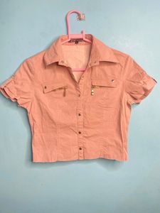 Beige Short Shirt