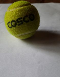 A COSCO tennis ball