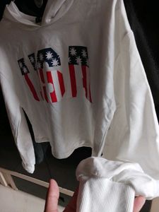 Patriotic Pop Cropped Hoodie – by SHEIN