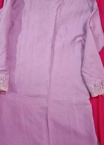 Embroidered Kurta pants set