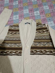 Patterned Knit Cardigan