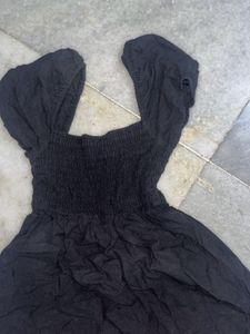 🔈Black Shirred Mini Dress🔈