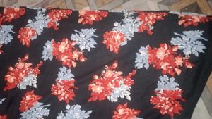 Floral Print Yellow, Black, &amp; Brown Gown(Maksi)