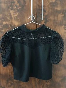 Sheer Sleeve Top