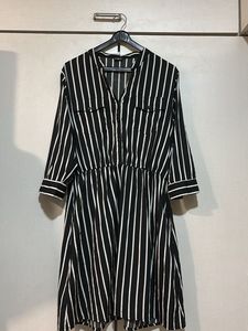 Striped Shirt Dress
