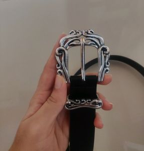 MANGO Embossed Buckle Belt
