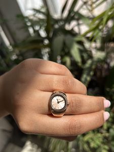 Fossil Ring Watch - Rose Gold