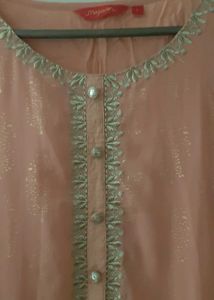 Peach/pink Shade Festive Kurta