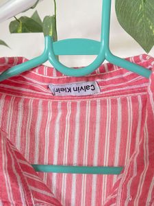 Pink Striped Button-Down