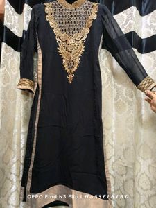 Black And Golden Gorgeous Kurta🖤