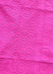 Pink Eyelet Fabric Chicken Fabri,L,35
