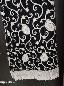 Black Lucknowi Work Kurti