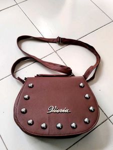 Brown &#39;Victoria&#39; Crossbody Bag