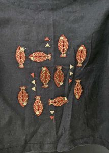 Embroidered Puff Sleeve Top