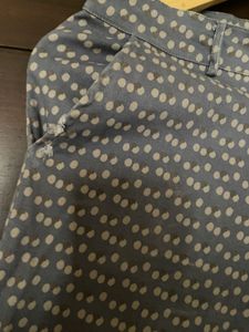 Women’s Gray Printed Ripped Shorts (M)