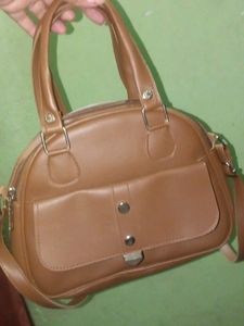 Women Tottos Brown PU Sling Bag