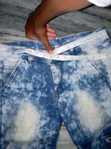 Acid Wash Cargo Jeans