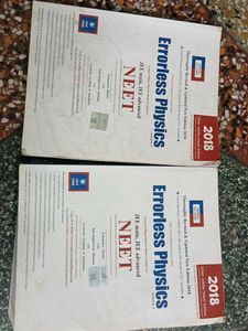 Errorless Physics Both Volume For Jee adv,Neet