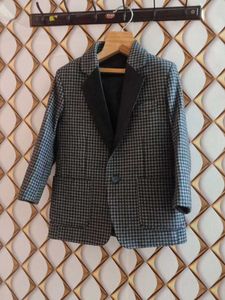 Boys' Checkered Blazer