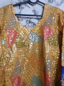 Festive Yellow Kurta with Dupatta n Plazo