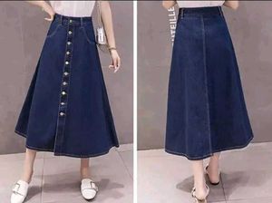 Denim A-Line Skirt