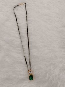 Emerald Mangalsutra Necklace