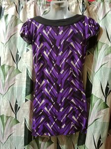 Purple Patterned Top