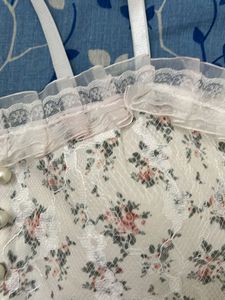 Cute white corset style top