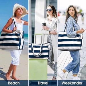Striped Tote Bag