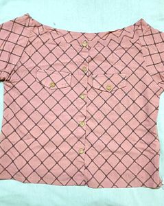 Women's Pink Button-Down Shirt🎀