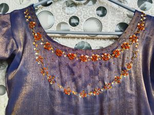 New Boutique Made Maggam Work Long Frock