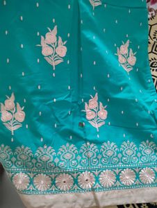 Teal Kurta With Dupatta