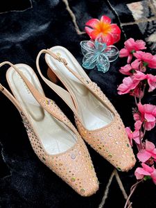Elegant Beaded Heels